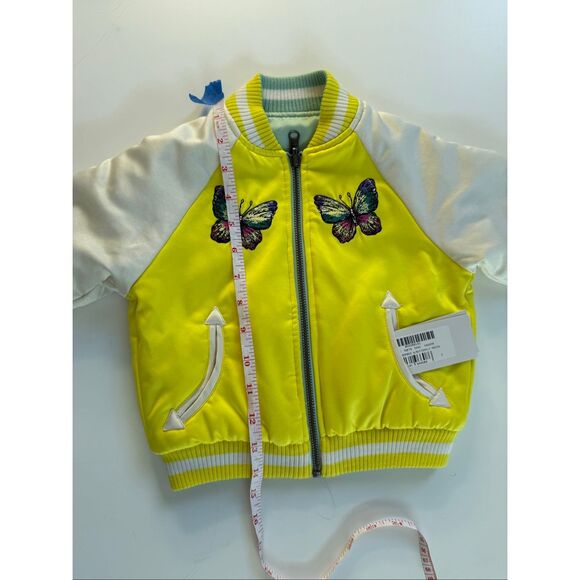 NWT Stella  McCartney Kids Reversible Butterfly Bomber Jacket.  Size 2 - Picture 15 of 15